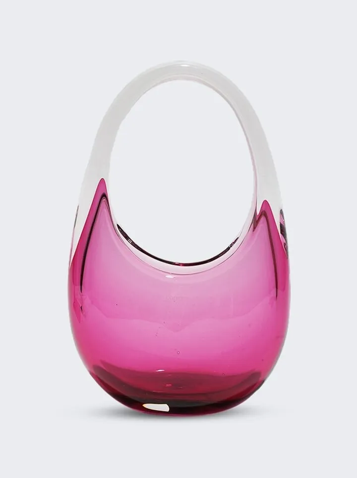 Glass Mini Swipe Bag Pink