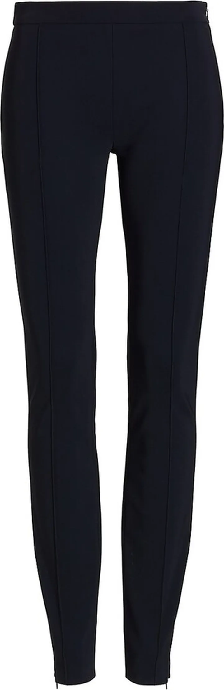 Slim-Leg Ankle-Zip Pants