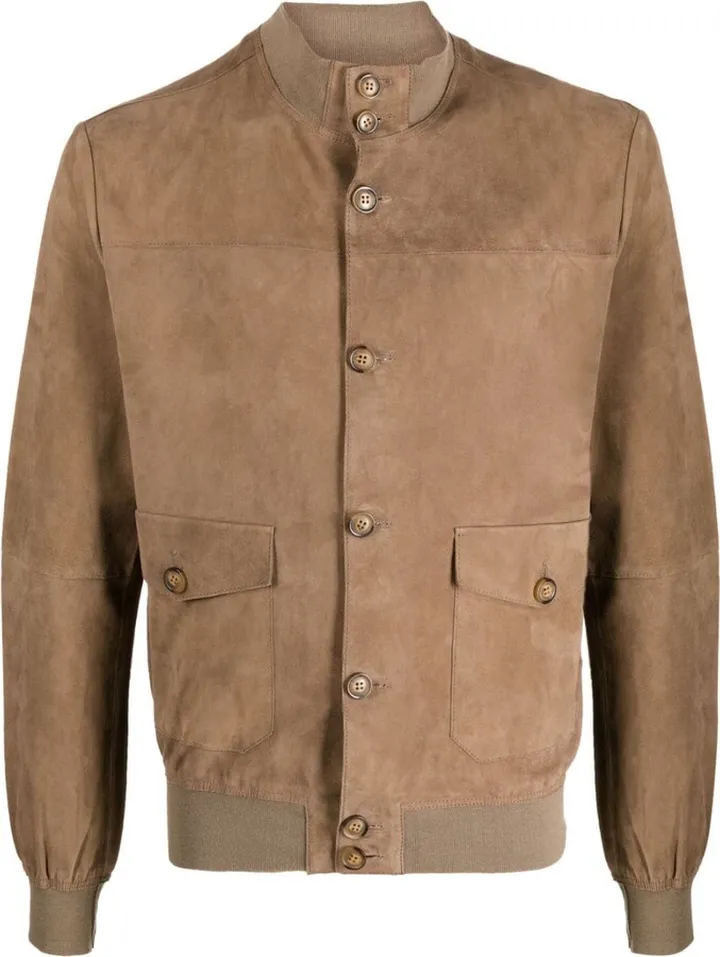 Suede Bomber Jacket