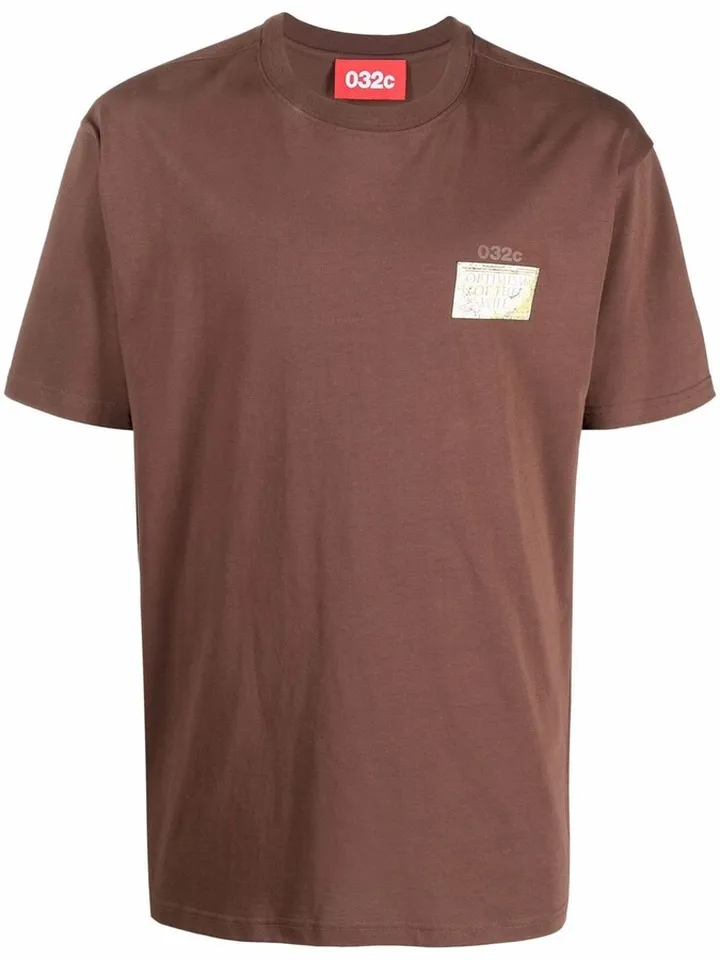 patch-detail short-sleeved T-shirt