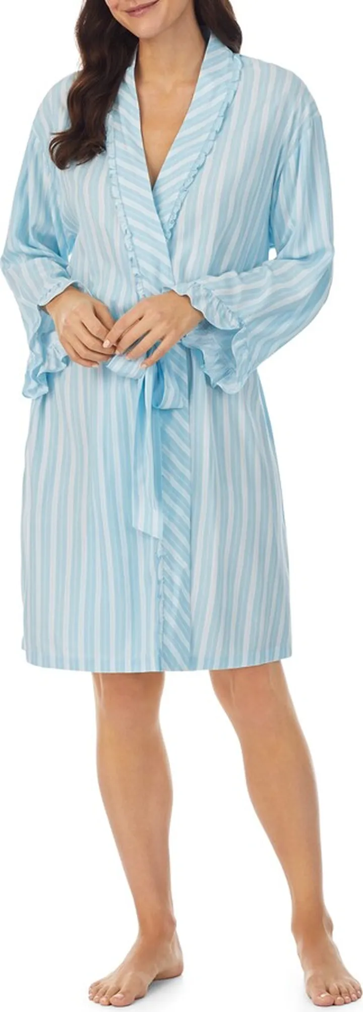 Stripe Wrap Robe