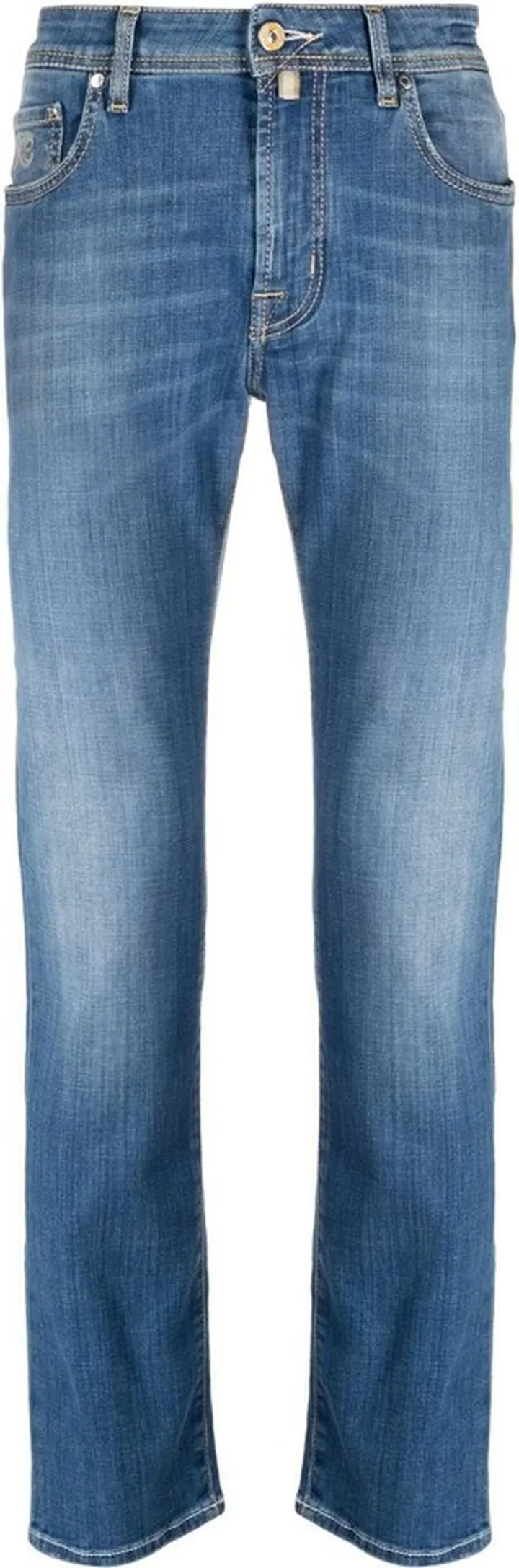 Straight-Leg Denim Trousers