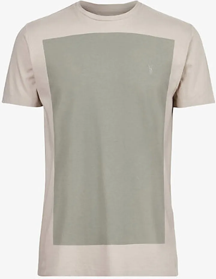 Mens Frosted Taupe Lobke Ramskull-embroidered Organic-cotton T-shirt Xxl
