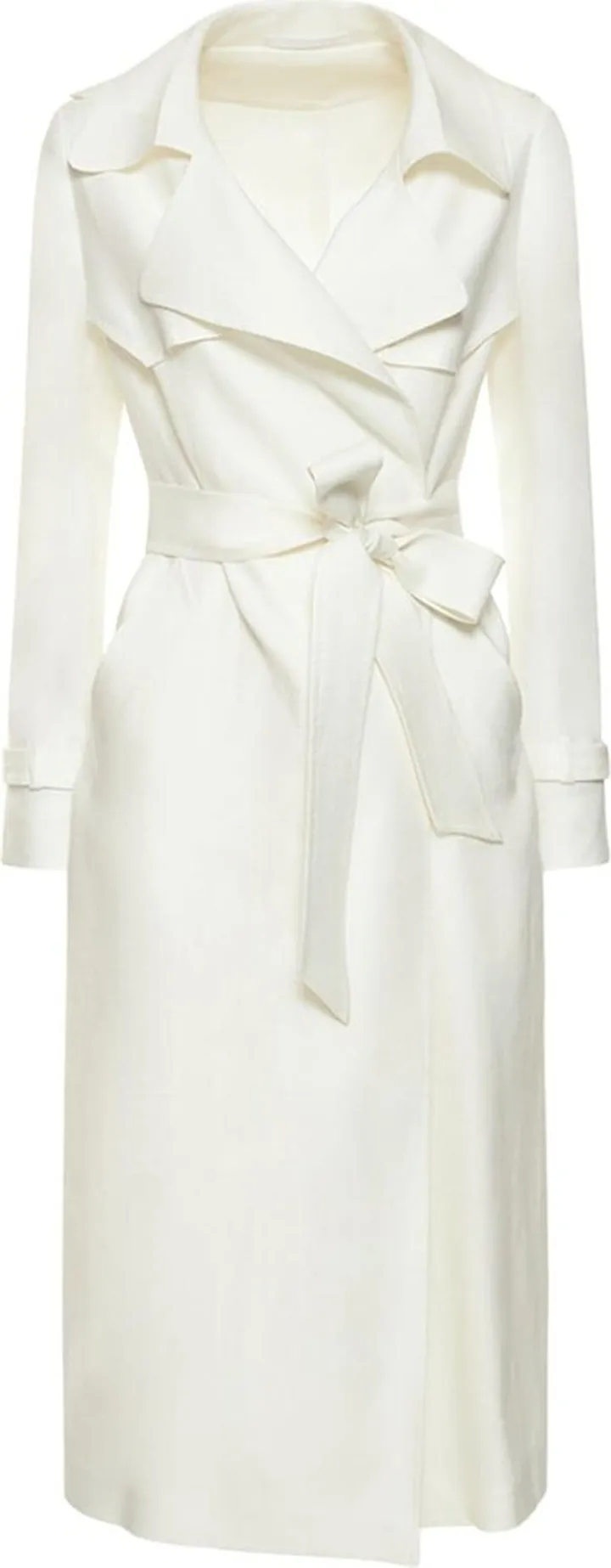Carola linen trench coat