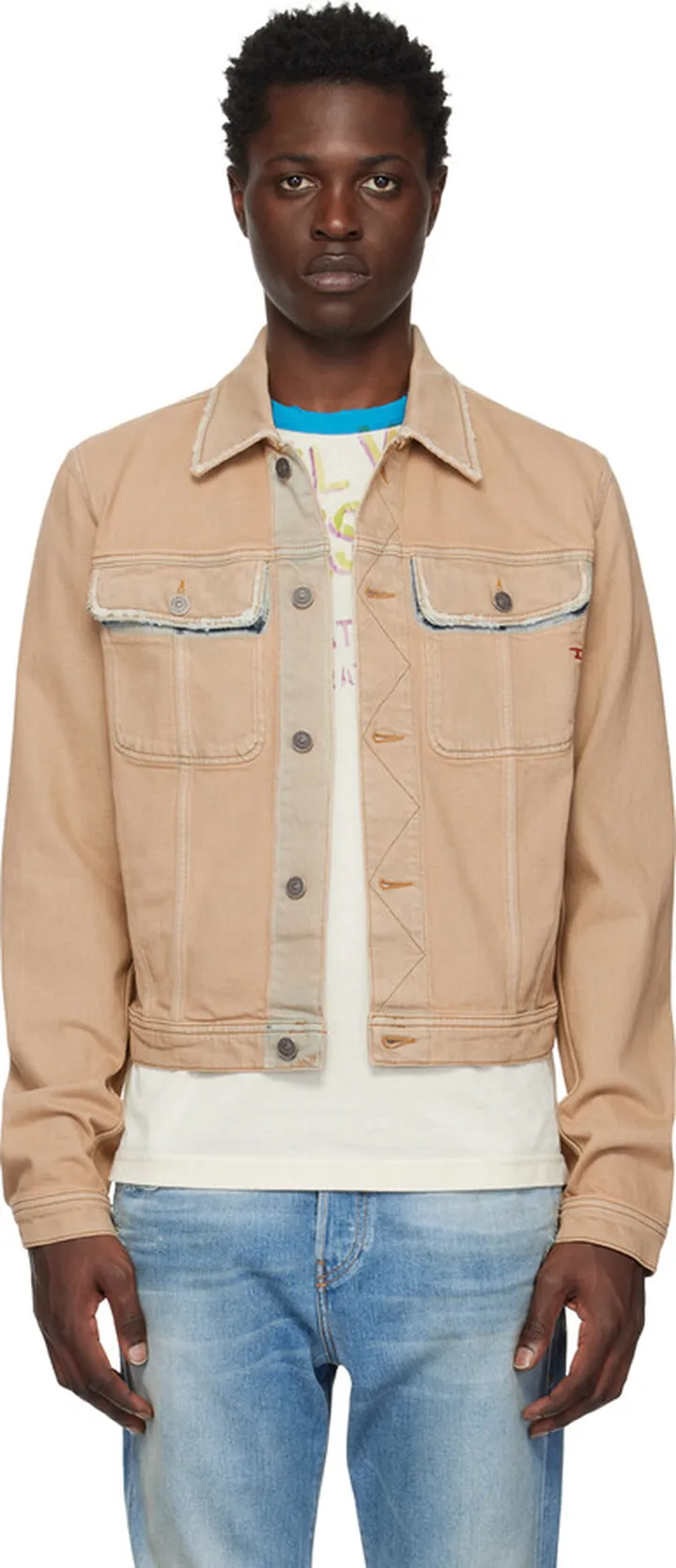 Diesel Beige D-Milo Denim Jacket