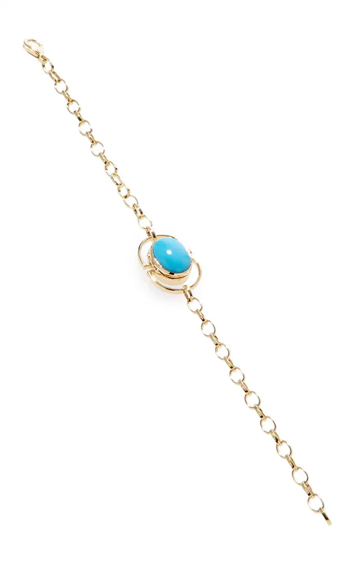 Women's 18K Yellow Gold Locket Bracelet