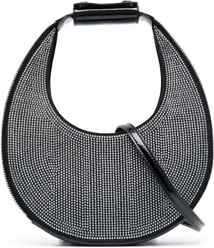 Moon stud-embellished tote bag