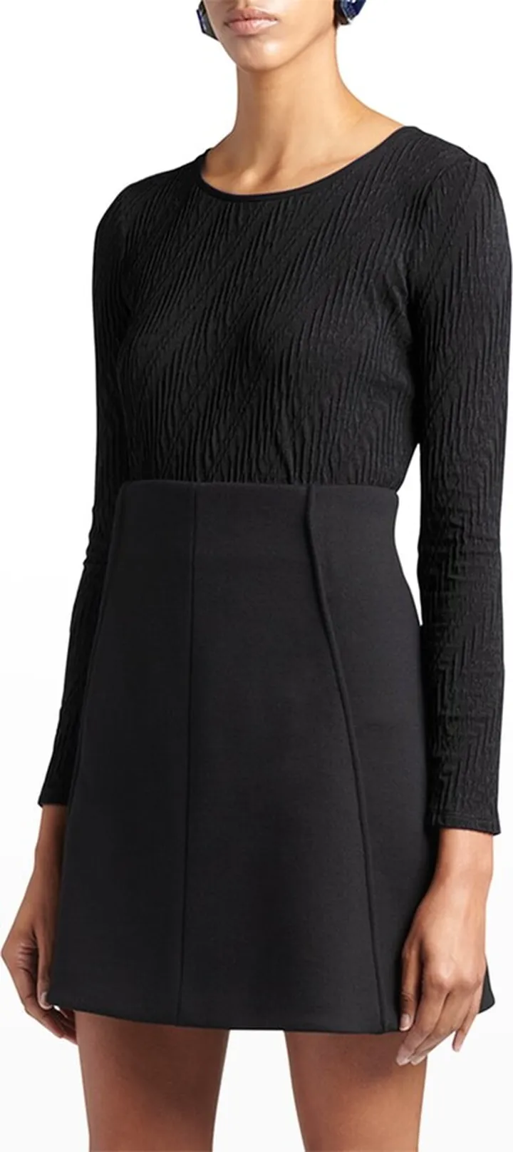 Textured Jersey Long-Sleeve T-Shirt