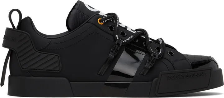 Dolce & Gabbana Black Portofino Sneakers