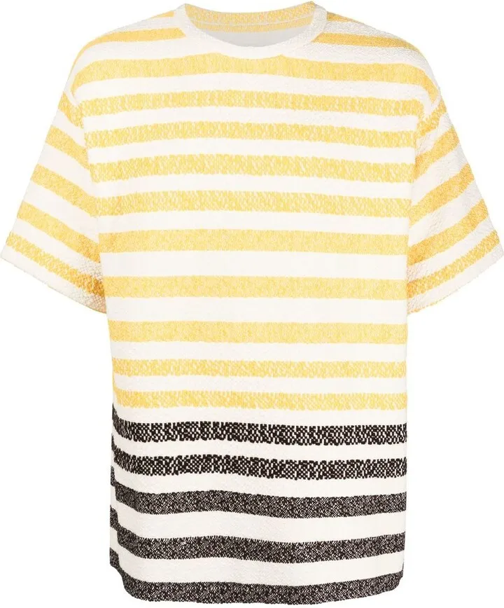 textured striped T-shirt