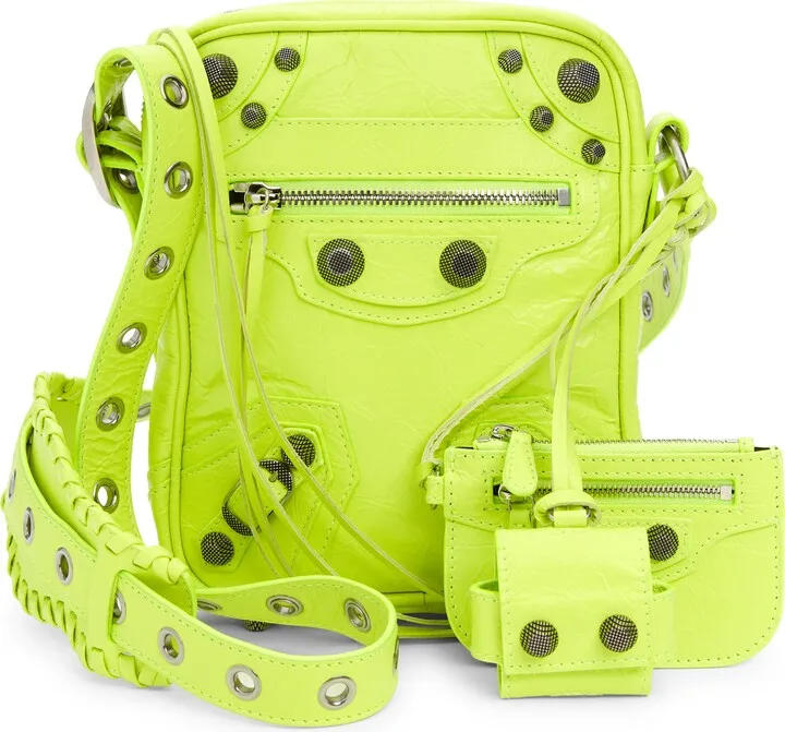 Le Cagole Leather Crossbody Bag