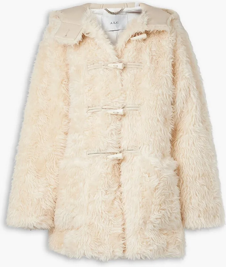 Winston faux shearling hooded coat