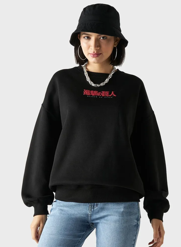 Graphic Detail Crew Neck Sweatshirt