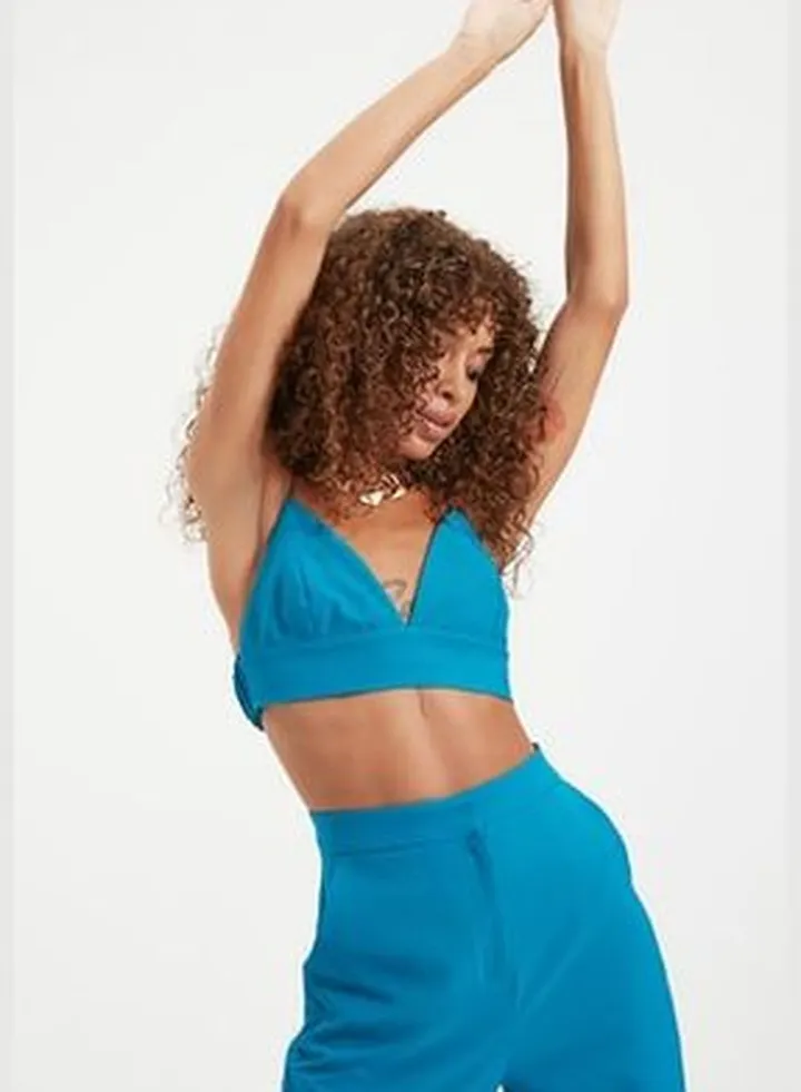 Saks Crop Lined Woven Bustier TPRAW22BS0005