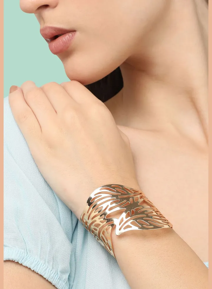 Gold Plated Designer Party Bracelet For Women