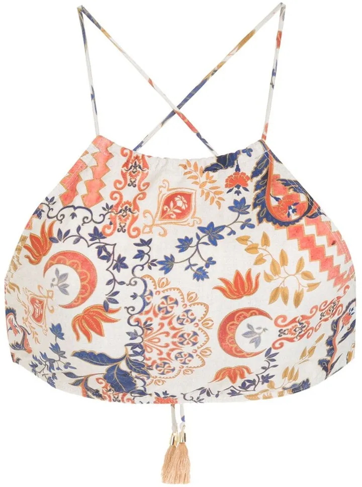 Ilana paisley floral-print bikini