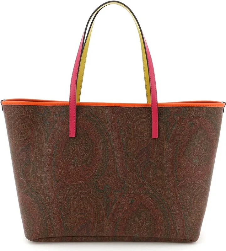 Paisley Mini Shopping Bag With Multicolor Details
