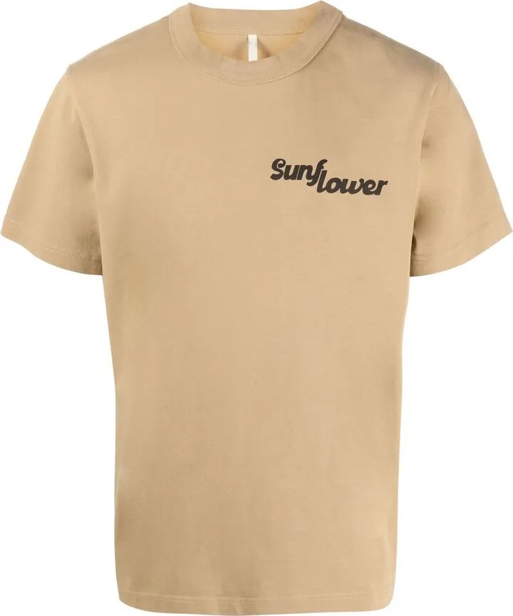 logo-print organic-cotton T-shirt