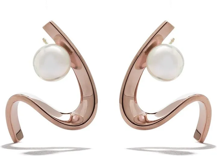 18kt rose gold TASAKI Atelier Cascade Akoya pearl earrings