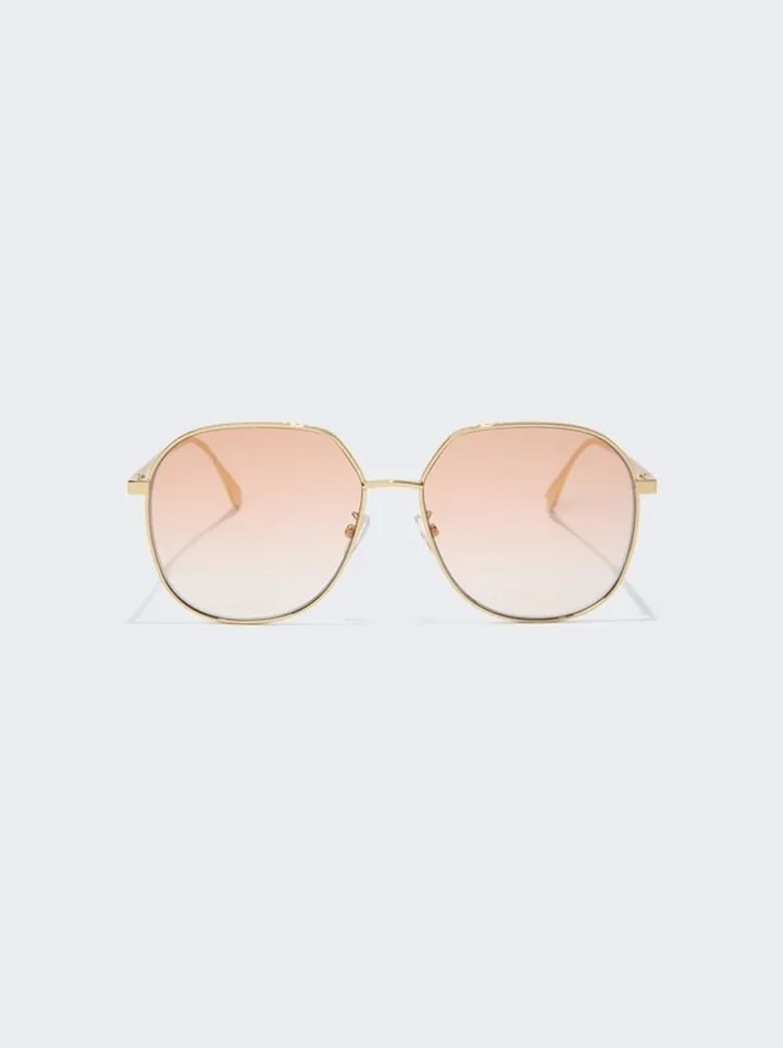 Sunglasses Shiny Gold And Bordeaux