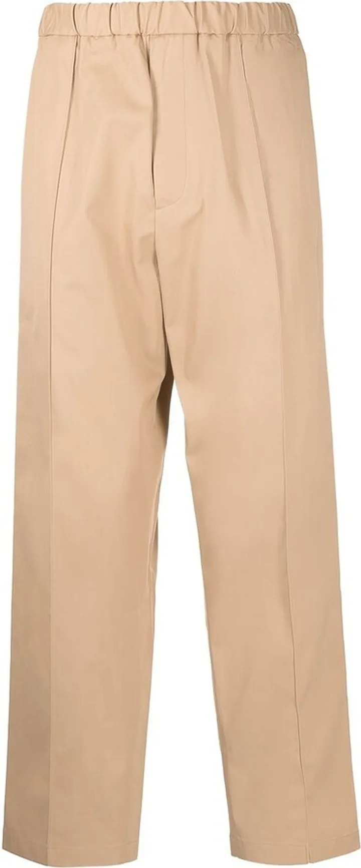 Straight-Leg Cut Trousers