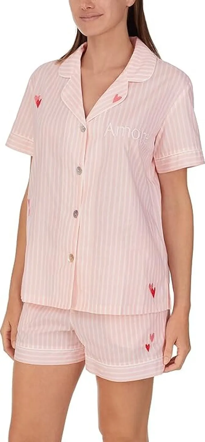 Bedhead PJs Short Sleeve Shorty Set (Candy Stripe) Women's Pajama Sets