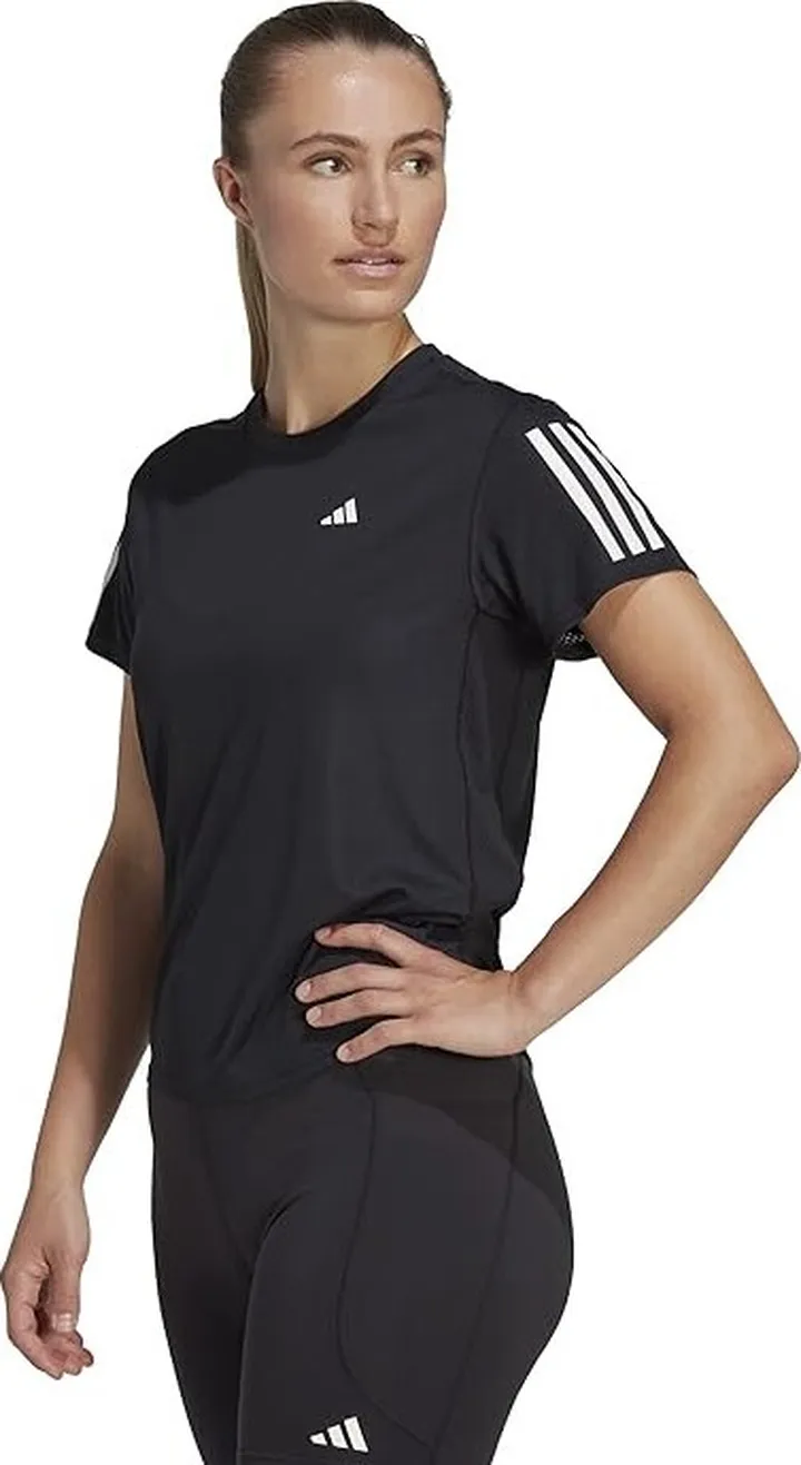 adidas Own The Run Tee (Black 4) Women's Clothing