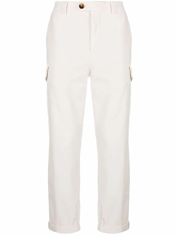 Corduroy Straight-Leg Trousers
