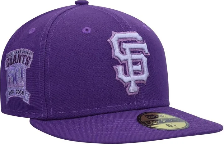 Men's New Era Purple San Francisco Giants Lavender Undervisor 59Fifty Fitted Hat