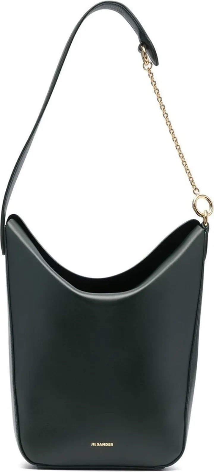 Logo-Print Leather Tote Bag