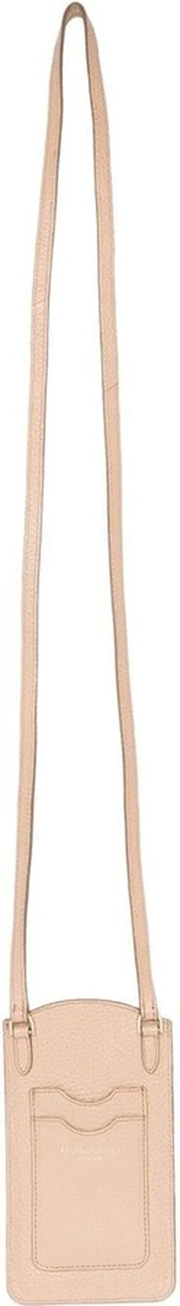 Pebbled-Texture Leather Phone Case