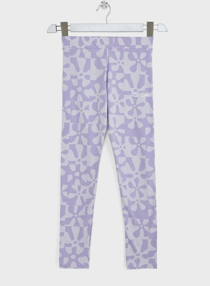 Youth Spongebob Aop Leggings