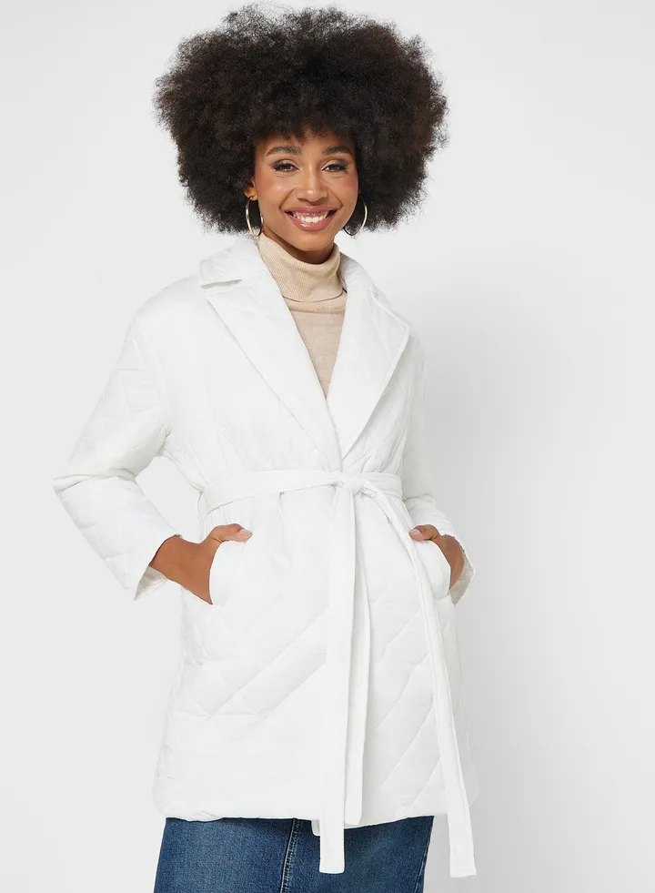 Belted Padded Coat