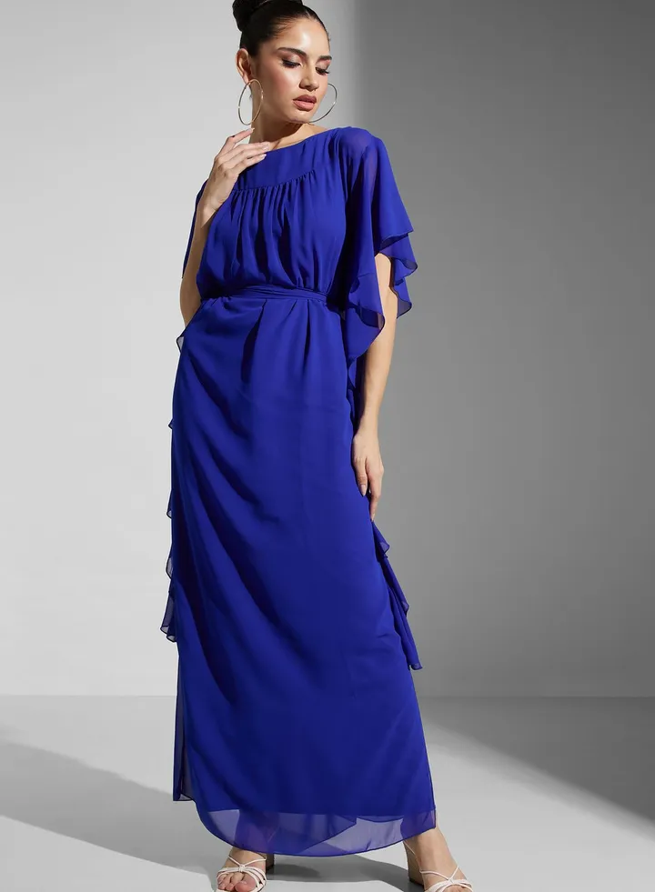 Ruffle Tie Detail Dress