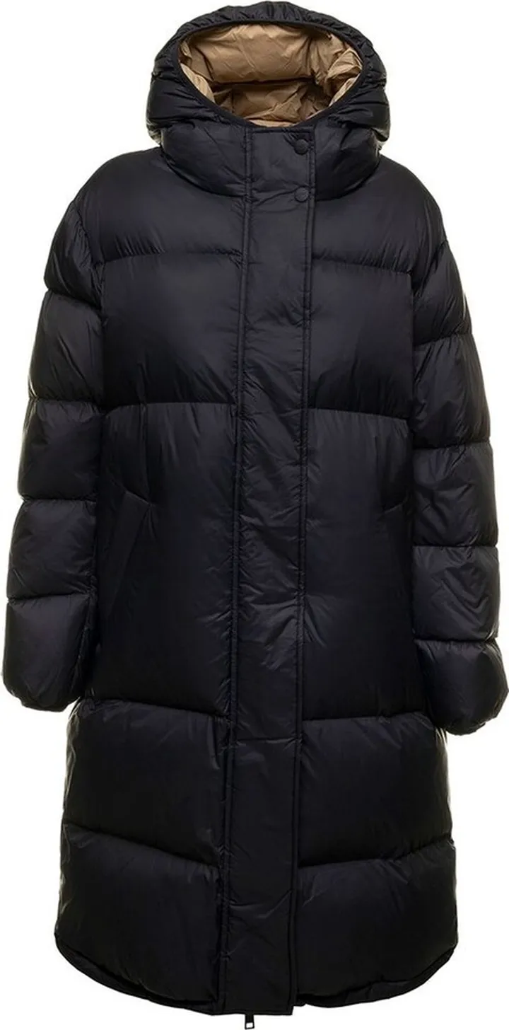MSGM Logo Printed Padded Hooded Jacket