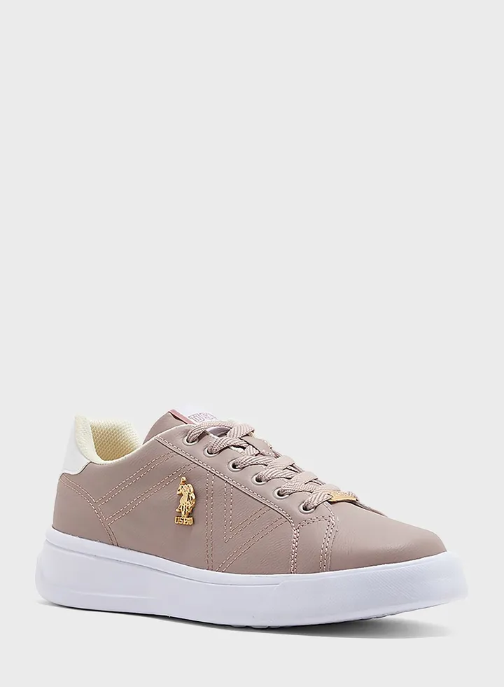 Lace Up Low Top Sneakers