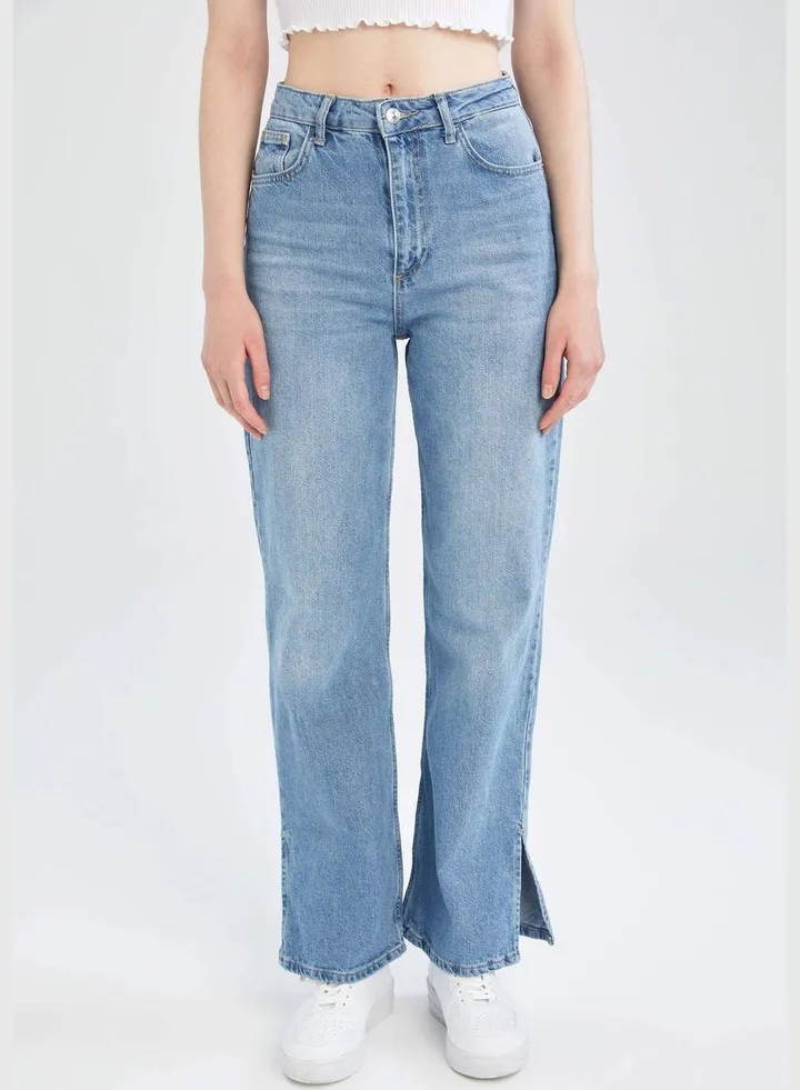 High Waisted Culotte Jeans