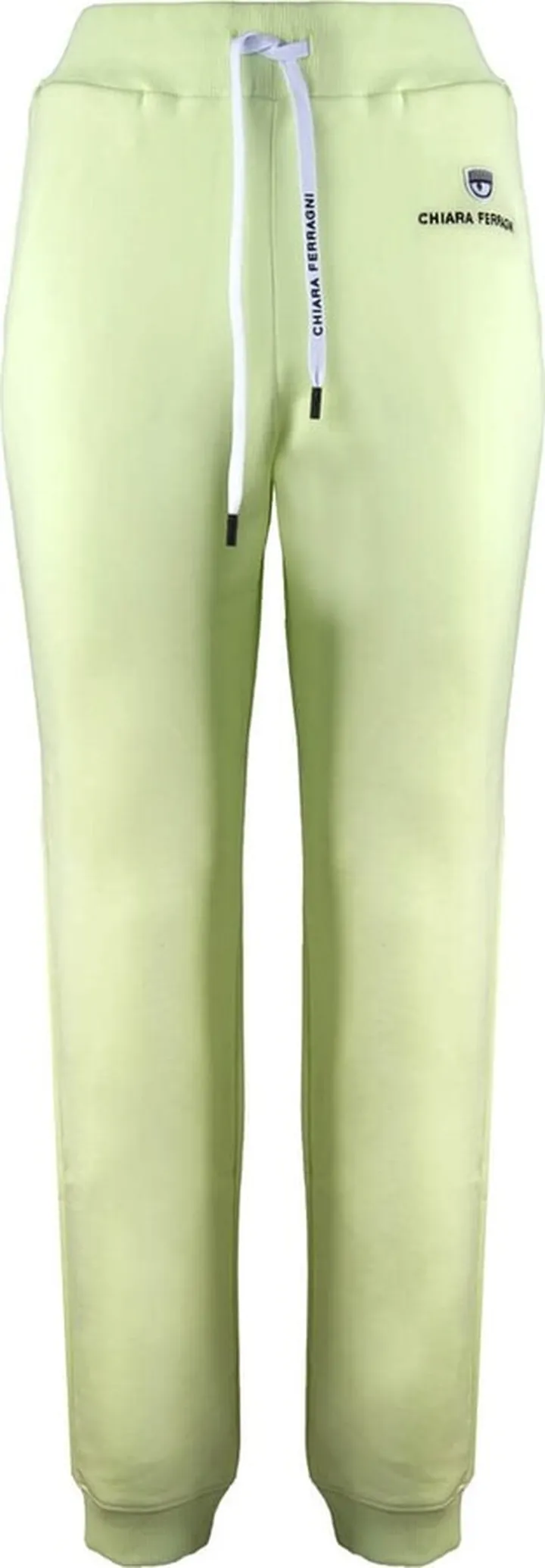 Chiara Ferragni Logo Classic Lime Green Sweatpants