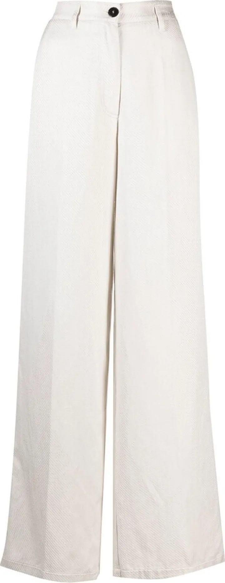 High-Waisted Straight-Leg Trousers