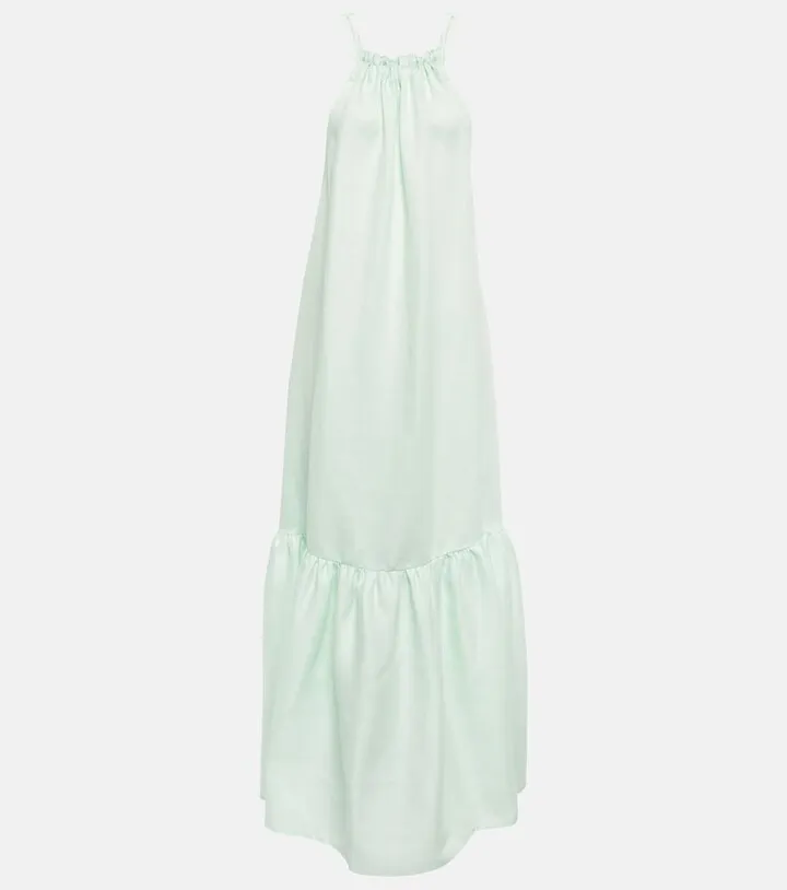 Ibiza linen maxi dress