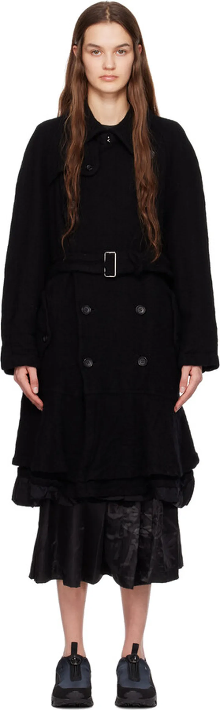 Black Comme des Garçons Black Double-Breasted Coat