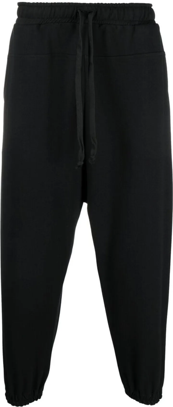 Cropped Drop-Crotch Trousers