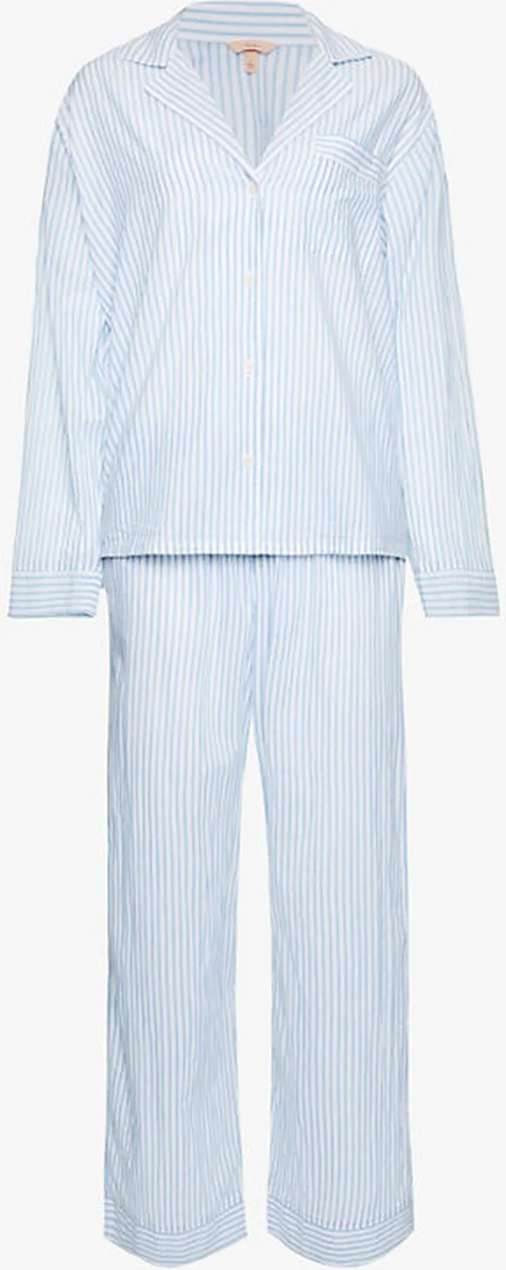 Womens Nautico Stripe Ital Rse Stripe-pattern Organic-cotton Pyjama set