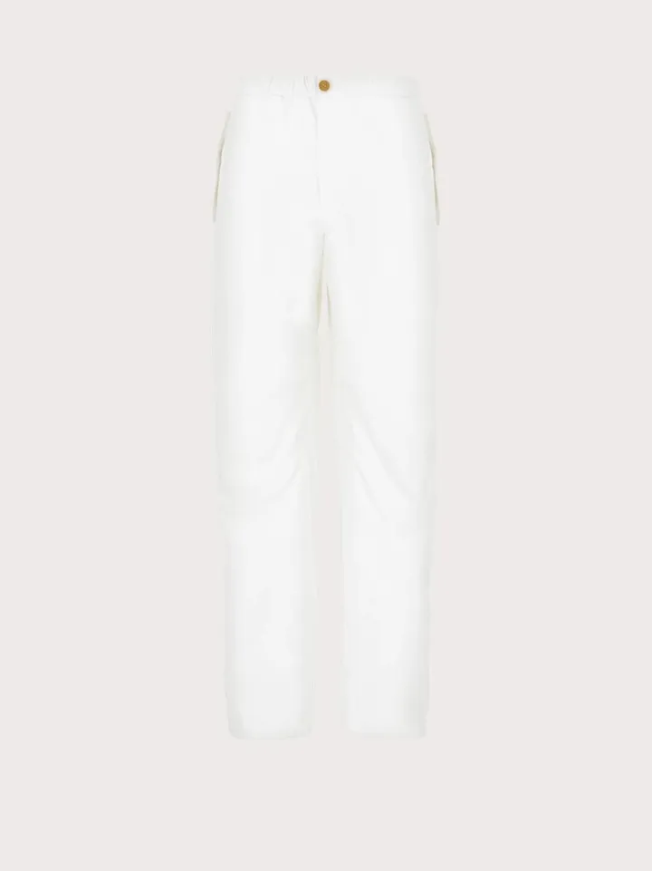 Ferragamo Men Drawstring cargo pants White