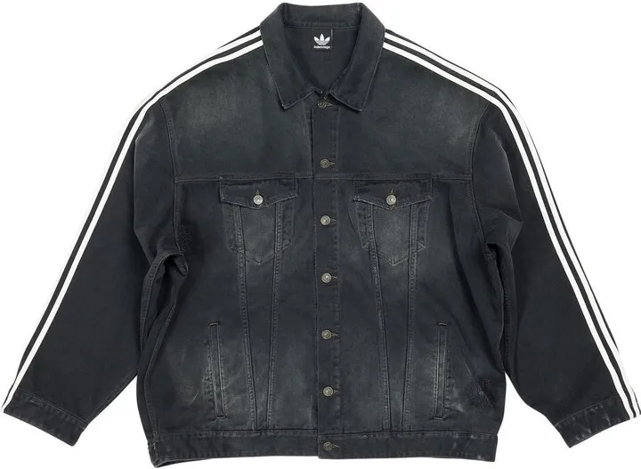 X Adidas Side-Stripe Denim Jacket