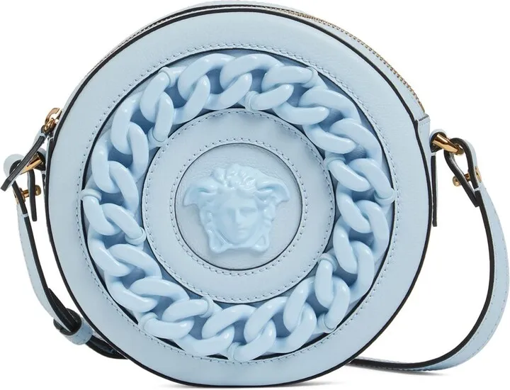Medusa leather & chain shoulder bag