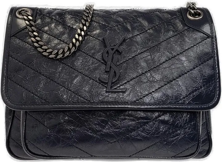 Saint Laurent Niki Medium Logo Plaque Shoulder Bag
