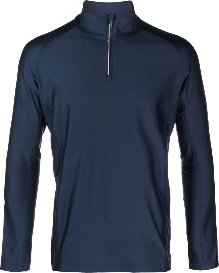 Blue Classique Half-Zip Sweater
