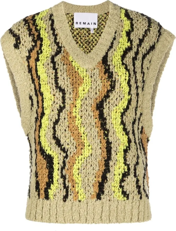 Jacquard Knitted Vest