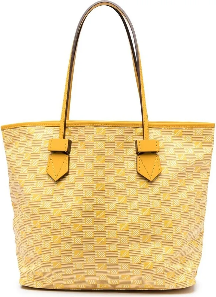 Logo-Print Leather Tote Bag